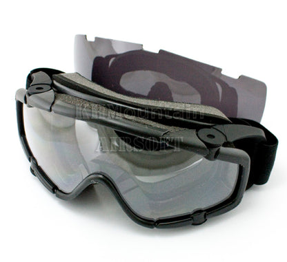 Tactical Goggles with Spare Len / Black