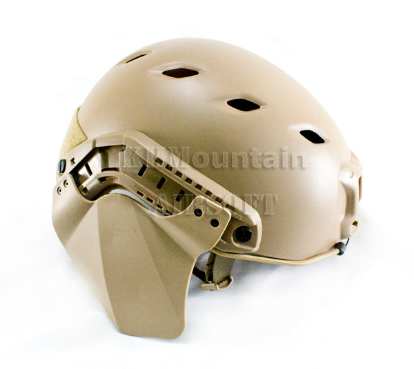 Plastic Helmet Ear Face Protector / Green