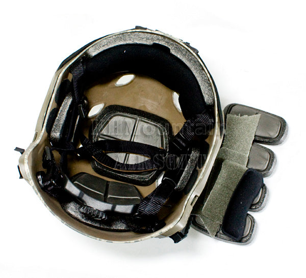 Hard Plastic Helmet with NVG Mount Two Side Rail / ACU