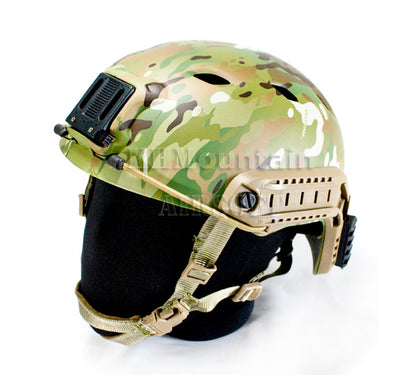 Hard Plastic Helmet with NVG Mount Two Side Rail / CP