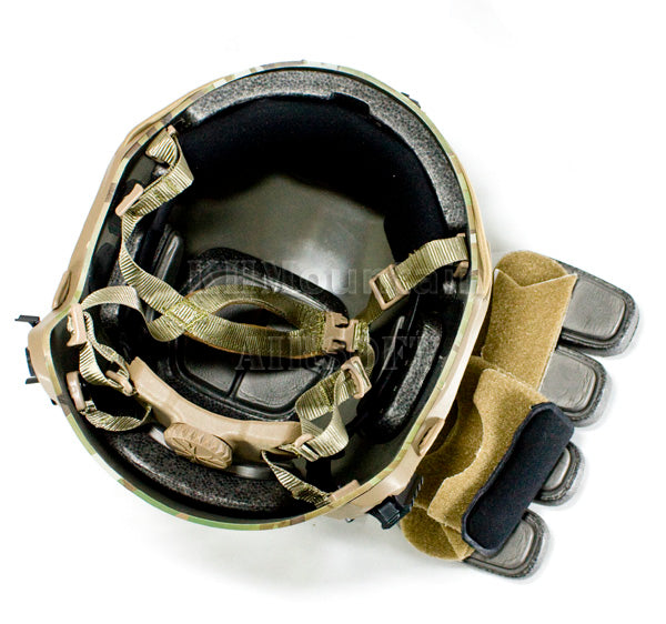 V2 Hard Plastic Helmet with NVG Mount Two Side Rail / CP