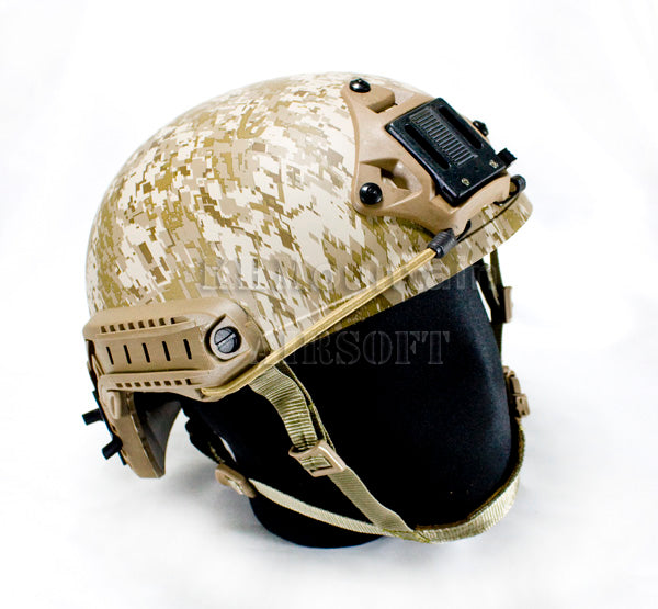 V2 Hard Plastic Helmet with NVG Mount Two Side Rail / Digital TN