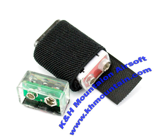 Mini Velcro Flashing LED / Black