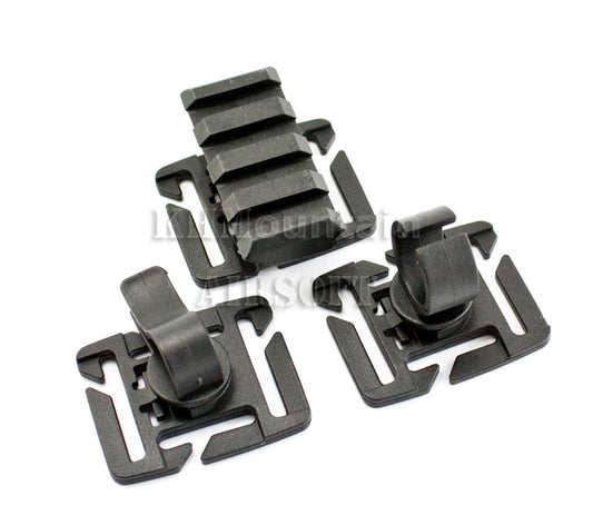 Plastic 25mm Webbing Mount (3 Type) / Black