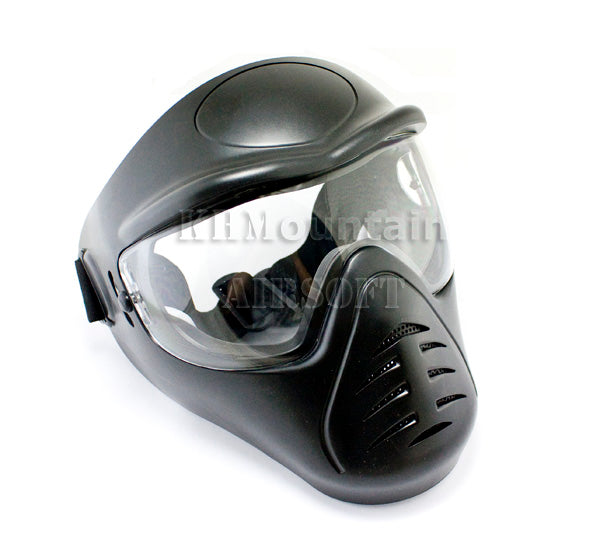 Heavy Duty Full Face Mask with Anti-Fog Lens / Black