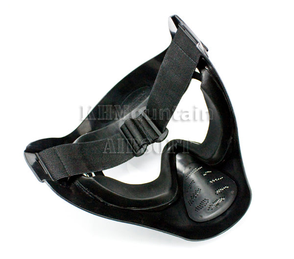 Heavy Duty Full Face Mask with Anti-Fog Lens / Black