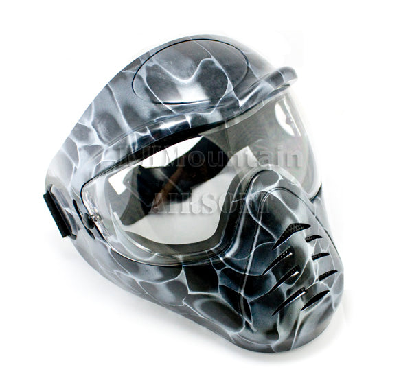 Heavy Duty Full Face Mask with Anti-Fog Lens / Woodland