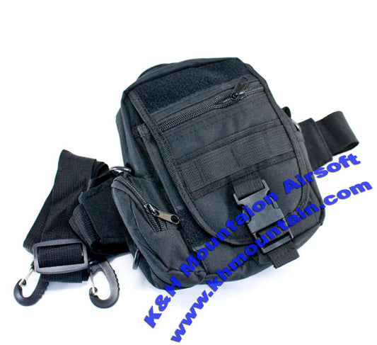 Utility Waist Pouch Bag with Belt / Black