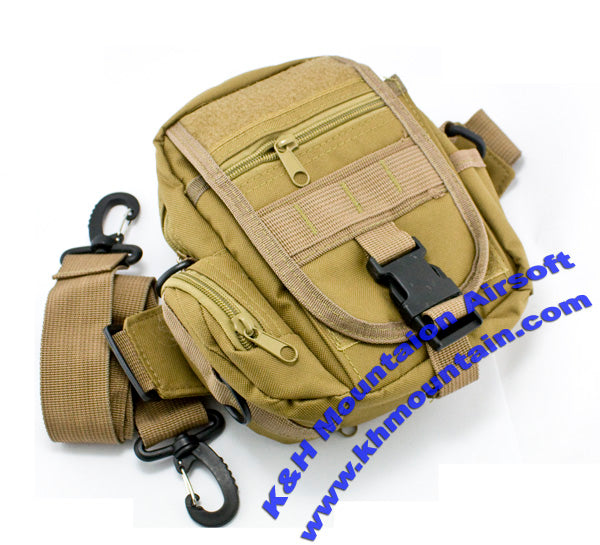 Utility Waist Pouch Bag with Belt / TAN