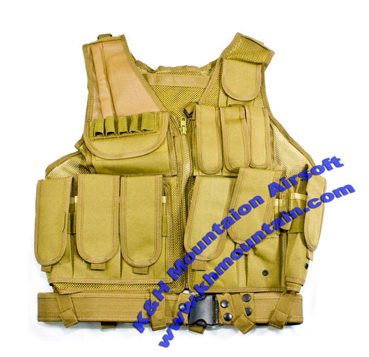 Tactical Molle Assault Vest / V045 / TAN
