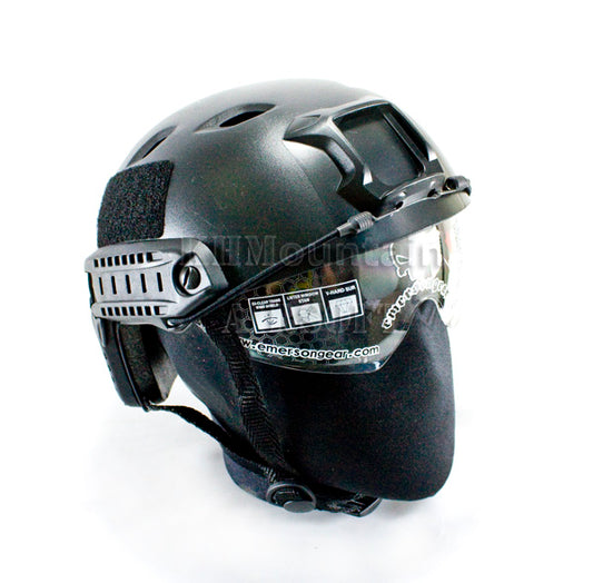 Emerson BJ Clear Len Helmet with NVG Mount Two Side Rail / BK