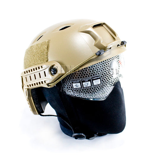 Emerson BJ Clear Len Helmet with NVG Mount Two Side Rail / DE