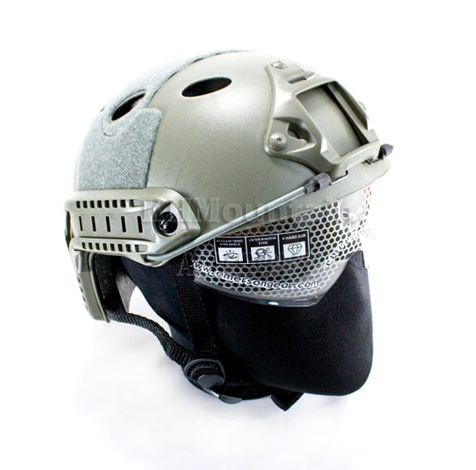 Emerson PJ Clear Len Helmet with NVG Mount Two Side Rail / FG