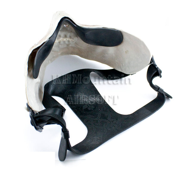 Skull Style Lower Face Plastic Mask (M05) / Grey