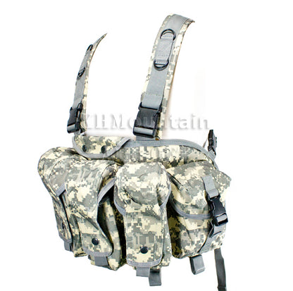 Tactical AK Front Chest Pouches Vest / ACU