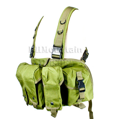 Tactical AK Front Chest Pouches Vest / Green