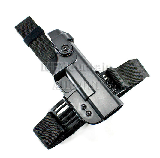 Plastic Dropleg Platform with Holster for Glock / Black