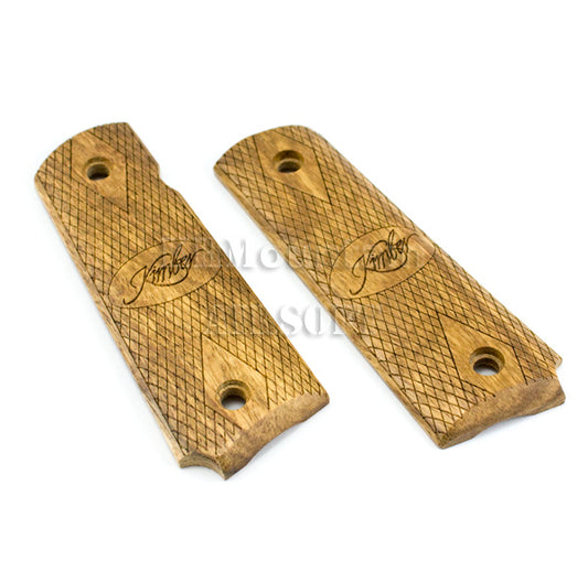 Real Wood Panel Grip Cover For M1911 / MEU (with Kimber Marking)