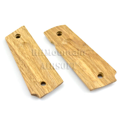 Real Wood Panel Grip Cover For M1911 / MEU (with Skull Marking)