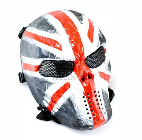 Skull Style Full Face Mask with Mesh Goggle / UK