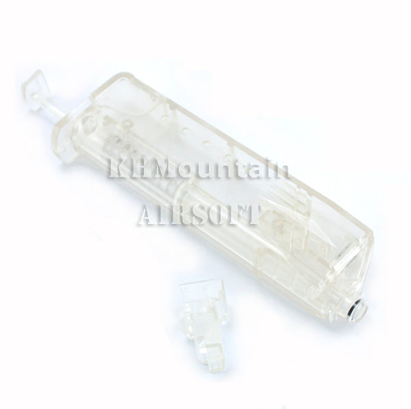 Pistol Magazine Shape Plastic 100 rds 6mm BB Loader / Clear