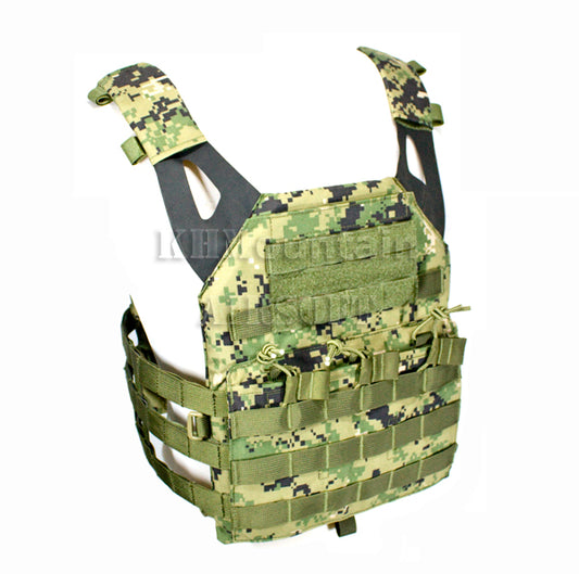 Tactical Military Molle Plate Carrier JPC Vest / Digital Woodlan