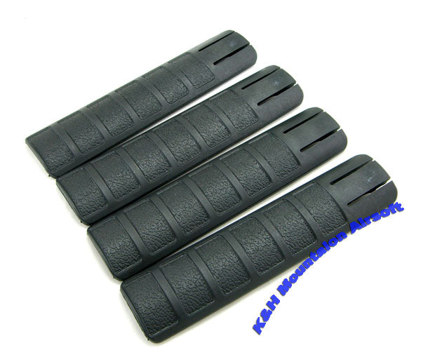 Element TD Battle Style Grip Rail Cover in Black (4-pcs)