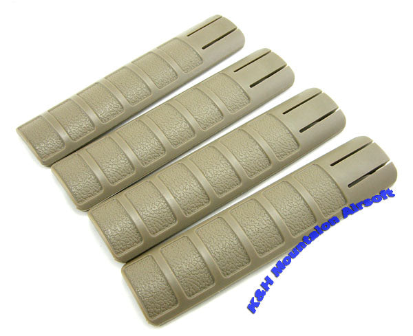 Element TD Battle Style Grip Rail Cover in TAN (4-pcs)