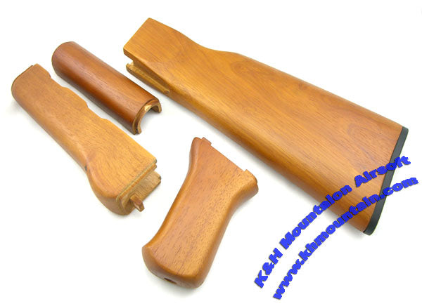 ACM AK47 Real Wood Kit with butt plate (4-pcs)