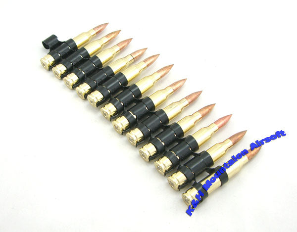 M249 5.56mm dummy ammo belt with 12 x metal dummy bullets