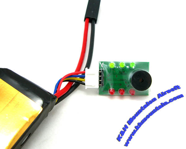 Li-Polymer battery cells voltage monitor and alarm buzzer