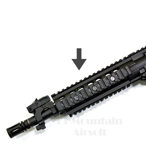 E&C Aluminum M4 SR16 CQB Handguard URX II RAS Mid. 7 inch/ Black