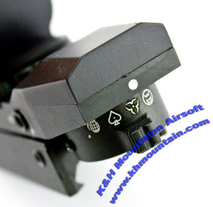 Tactical 4 Reticle Illuminated R/G Dot Reflex Sight / (Type B)