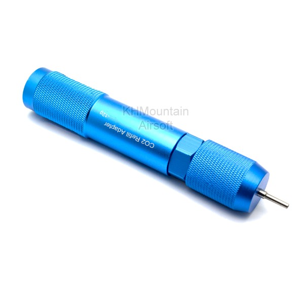 Portable Full Metal 12g CO2 Refill Charger / Blue
