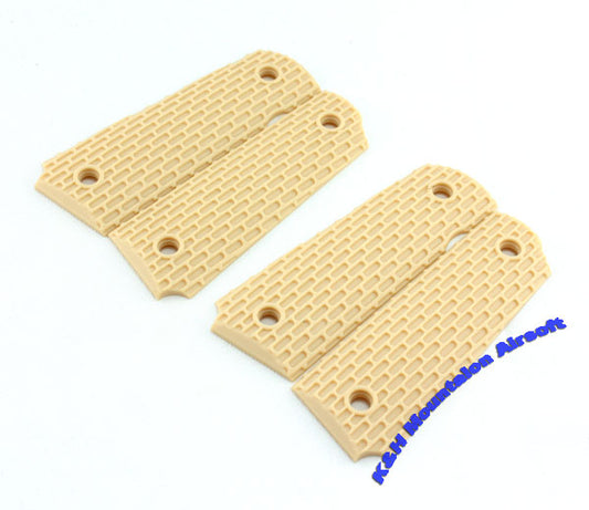 A.C.M. M 1911 pistol grip panels in TAN (4-pcs)