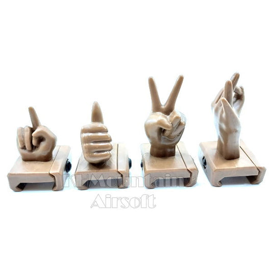 PVC airsoft sight (fuck sytle) / TAN / 4pcs