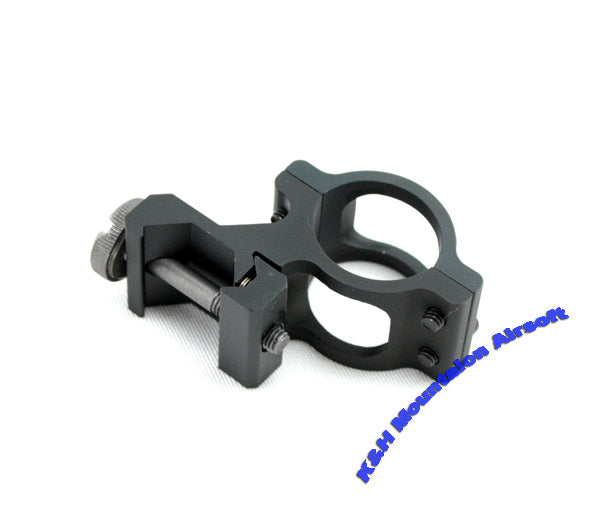 A.C.M. clamp on offset flashlight mount with marking