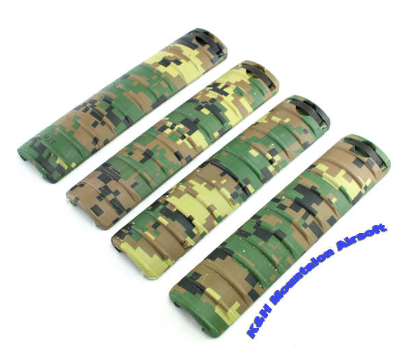 A.C.M. RIS rail system cover in Woodland (4- pcs)