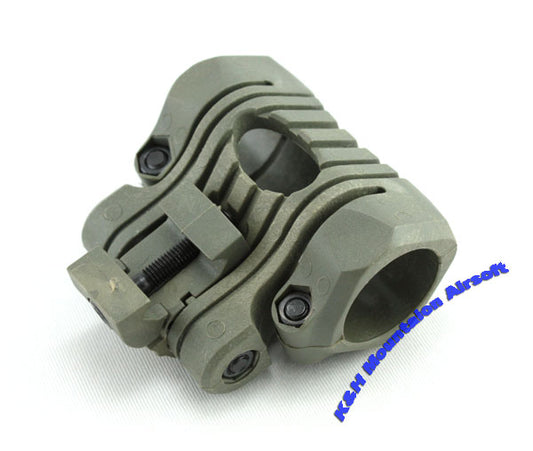 A.C.M. Five Position Flashlight Mount / Green