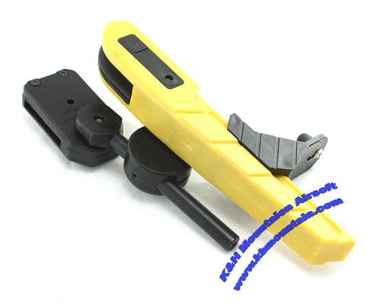 IPSC style belt pistol holster (Yellow)