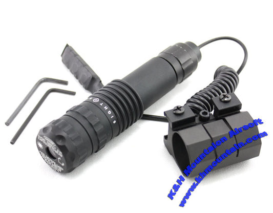 I.R. laser sight with remote pressure switch