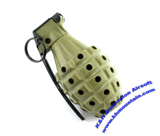 MK-2 All direction 360 rubber Gas Toy Grenade / Green