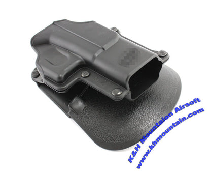 Rubber coated Glock 17 Pistol Holster / Black