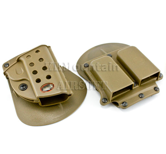 Pistol Holster & Magazine Pouch For 1911 / TAN