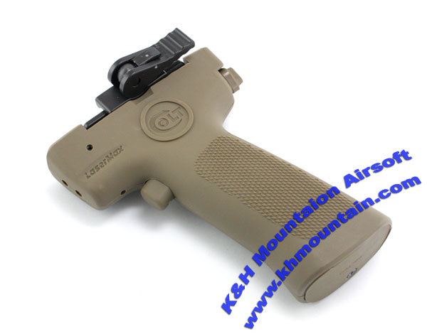 QD Red Laser Hand Grip with Marking / TAN