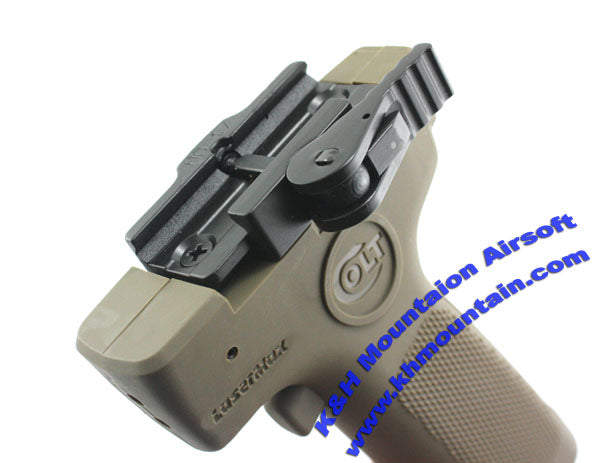 QD Red Laser Hand Grip with Marking / TAN