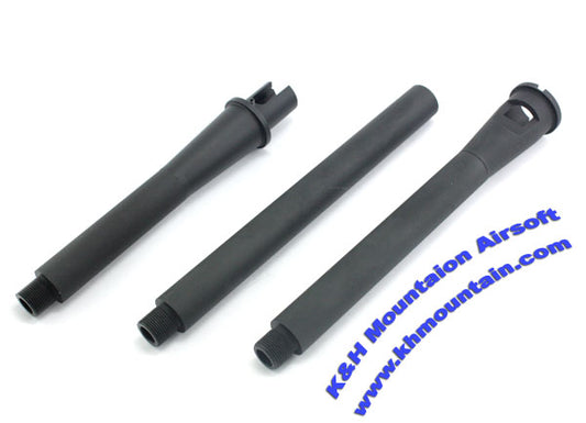 Aluminum Outer Barrel for AEG & GBB with 5 pcs / Black