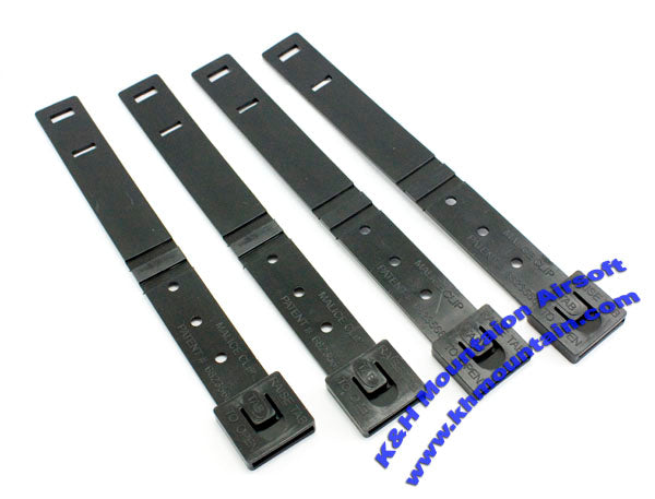 Packet of 4 Long Malice Clips / Short / Black