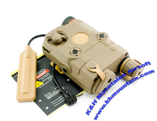AN/PEQ-15 Battery Box /w Red Laser and Flashlight / TAN