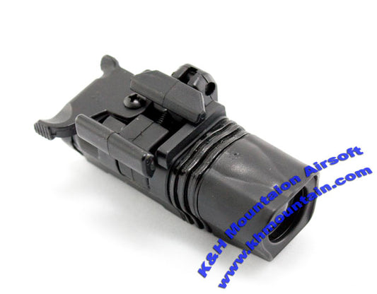 QD Rail Mount LED Pistol Flashlight / Version II /BK